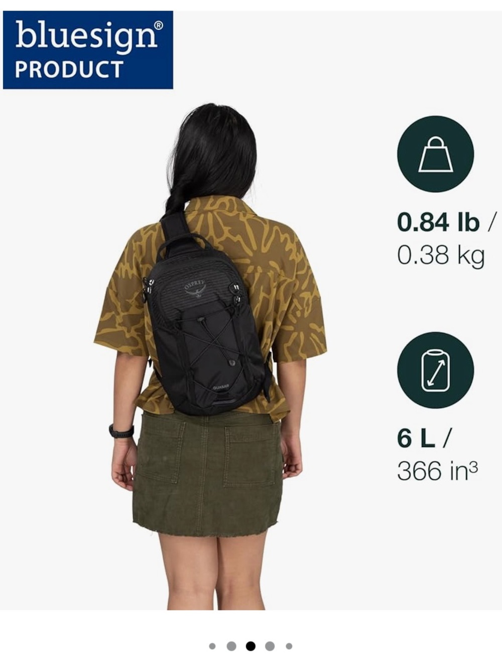 OSPREY Torrent Blue Heather Shoulder Sling Bag - Picture 9 of 10